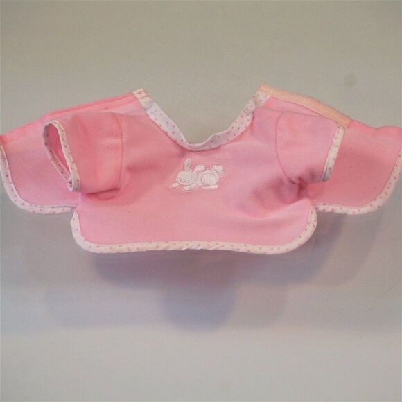 Vintage Doll Bonnet Hat And Pajama Top With Bunny Applique - Picture 5 of 9